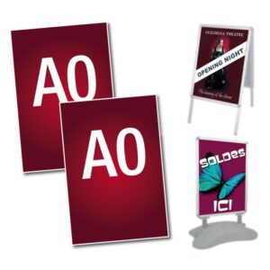 2 Affiches de remplacement A0 - Stop trottoir